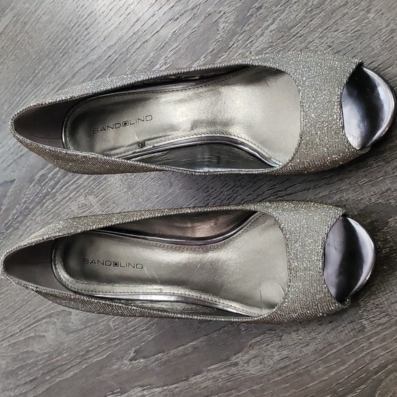 Bandolino Silver Metallic Tufflove Sz 9.5 - Picture 3 of 14